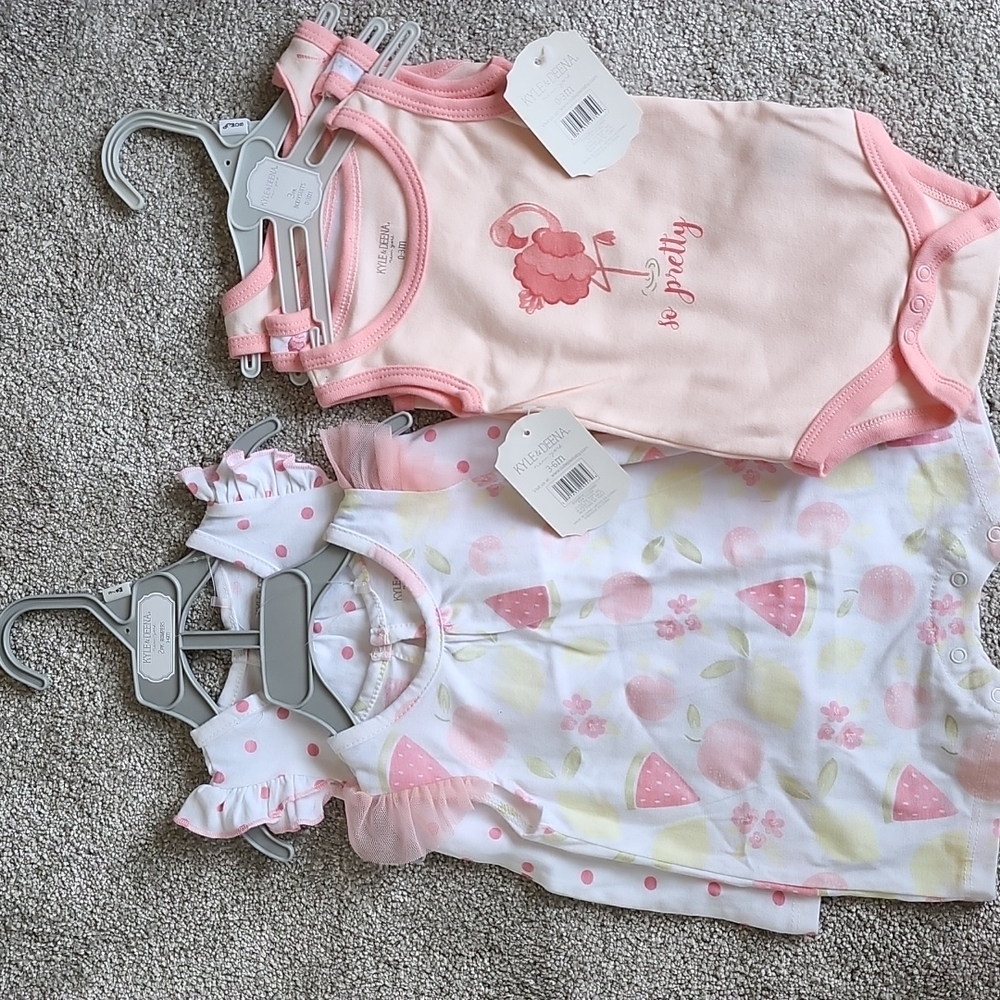 NWT Kyle & Deena onsies 0m-3m 3m-6m